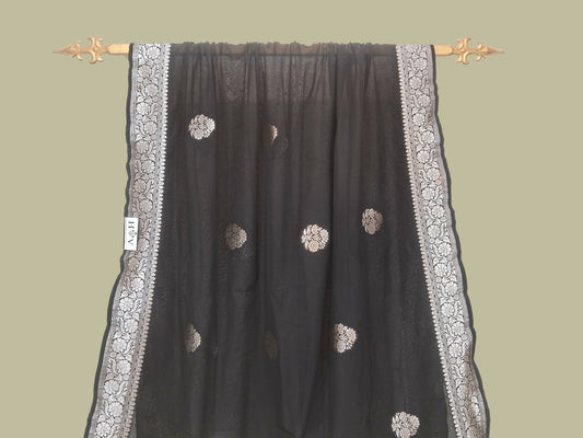 Semi Pure Georgette Silk Banarasi Saree