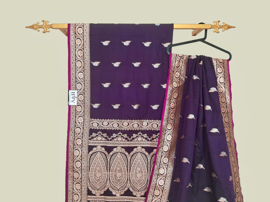 Banarsi Katan Mashru Silk Saree