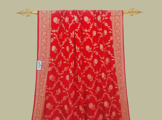 Semi Pure Georgette Silk Banarasi Saree