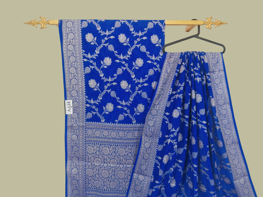 Semi Pure Georgette Silk Banarasi Saree