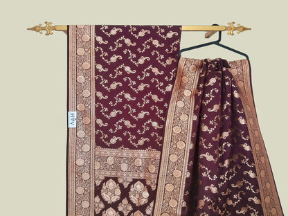 Banarsi Katan Silk Satan Saree