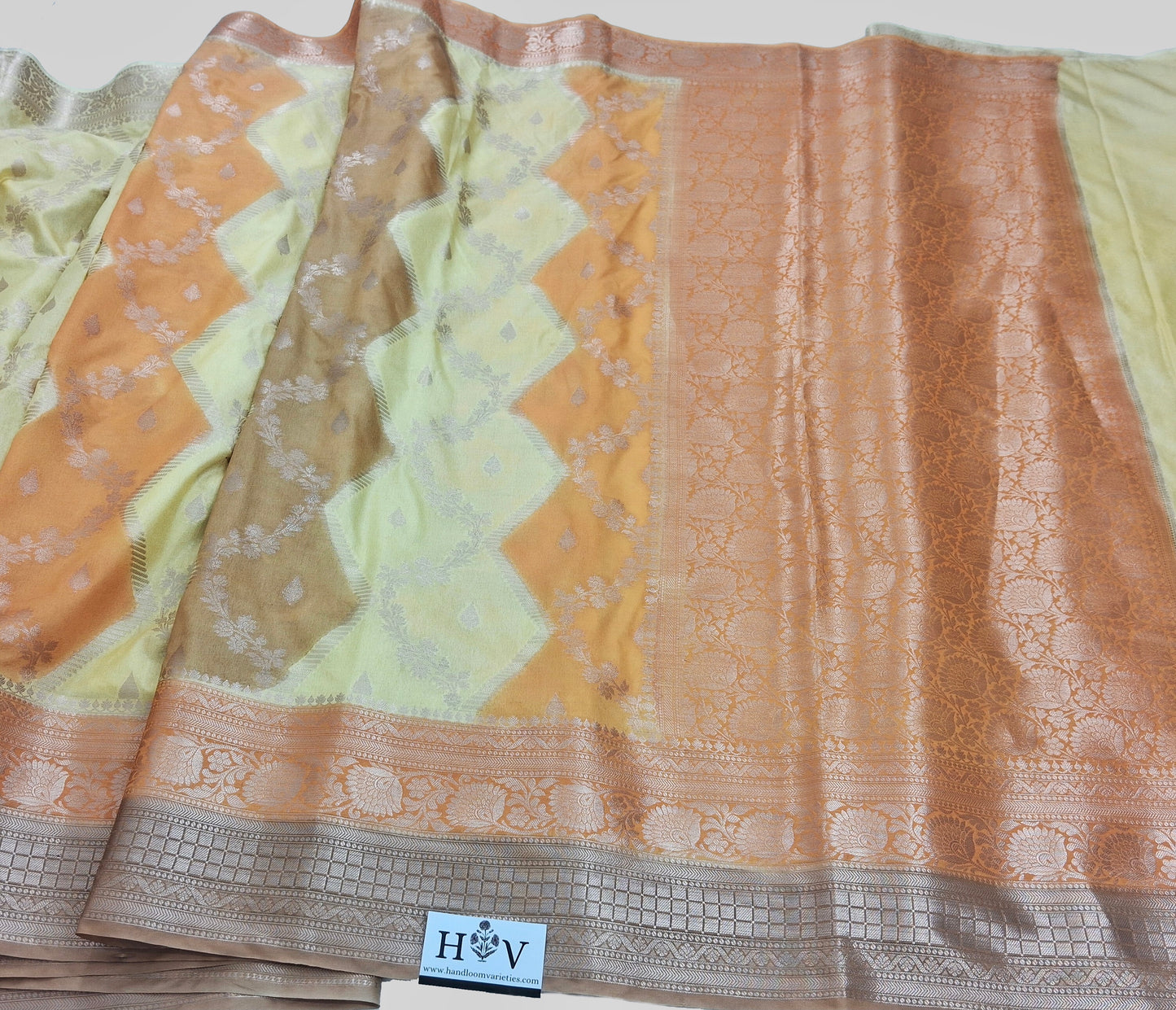 Semi Pure Dupian Silk Banarasi Rangkat Saree