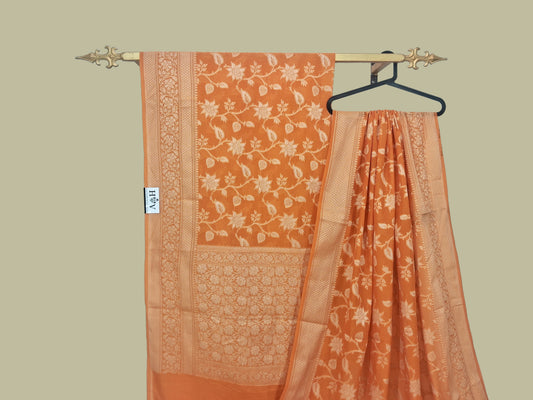 Semi Pure Georgette Silk Banarasi Saree