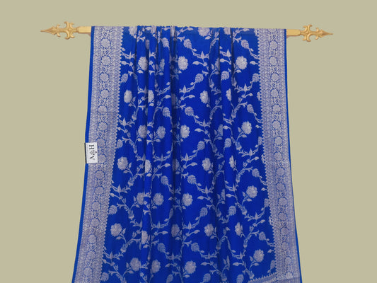 Semi Pure Georgette Silk Banarasi Saree